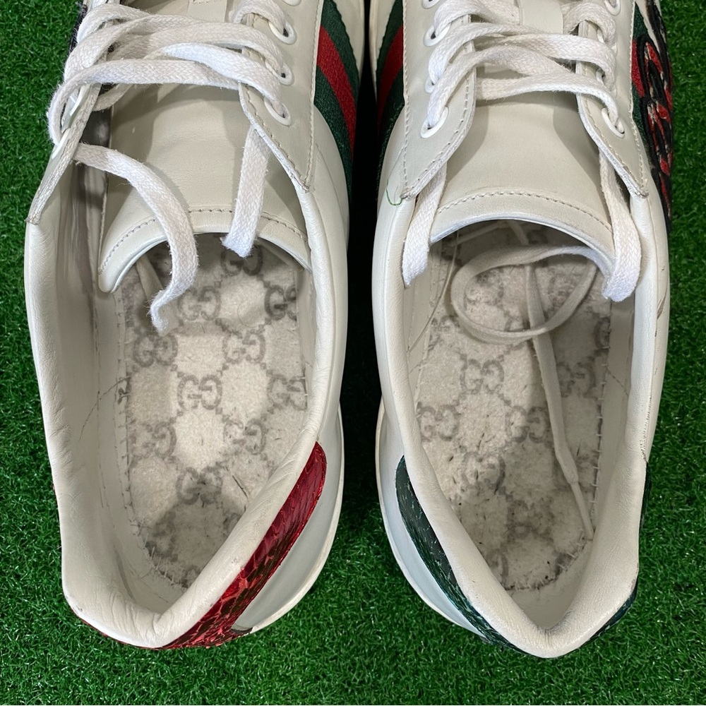 Gucci Men's Ace Embroidered 'Snake' Sz 10.5
๐๐ no shoe insoles๐๐ - Picture 11 of 12
